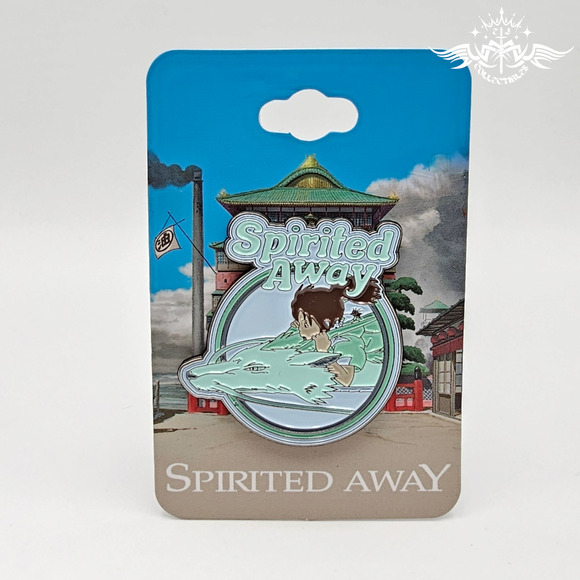 Studio Ghibli Spirited Away Haku and Chihiro Flying Enamel Pin - Picture 1 of 1